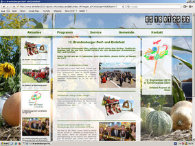 Screenshot Schönwalde-Glien - Microsite Erntefest 20125