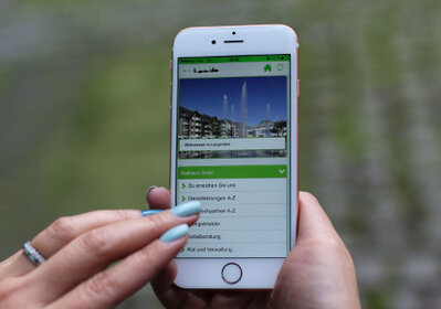 Pressebild zum mobilen Internetauftritt der Stadt Langenfeld (c) Stadt Langenfeld