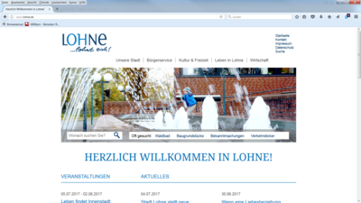Online-Gang der Stadt Lohne 07-2017
