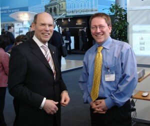 Wirtschaftsminister Hirche auf der CeBit