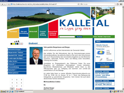 Screenshot Kalletal